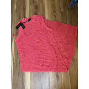 NWT! rag & bone Carter Open Knit Tank Dress Fuchsia Size Small